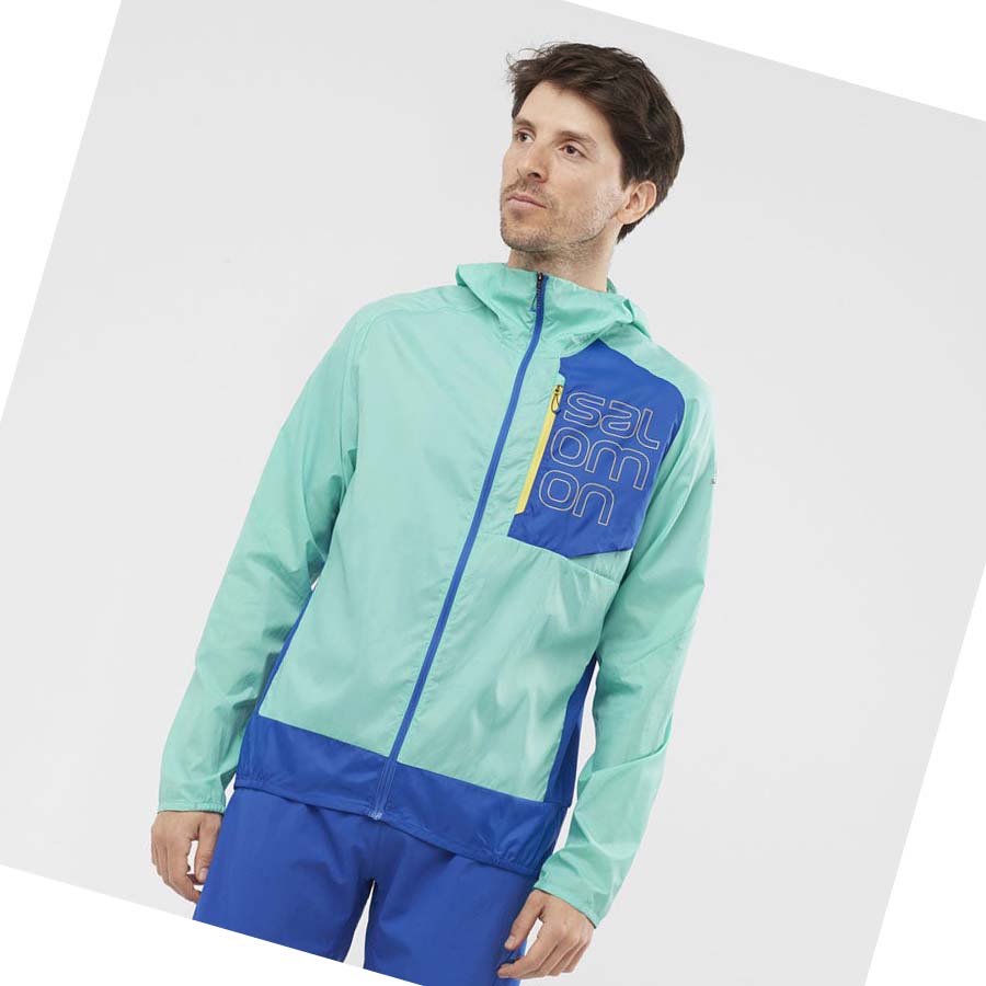 Salomon BONATTI CROSS WIND WINDBREAKERS Kabát Férfi Menta | HU 2363CTV